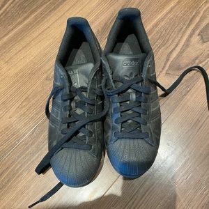 All Black Adidas Originals Superstar